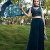 Crop Top & Palazzo Set