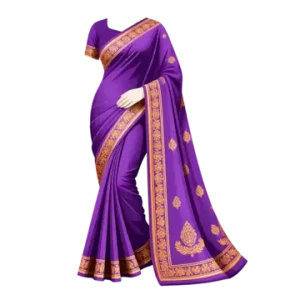 Purple Party Saree