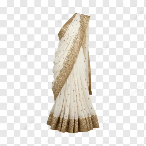 White Designer Saree