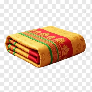 Yellow Printed Saree